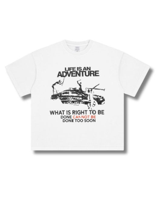 Jaden - Comfortable Oversized Adventure Graphic T-shirt